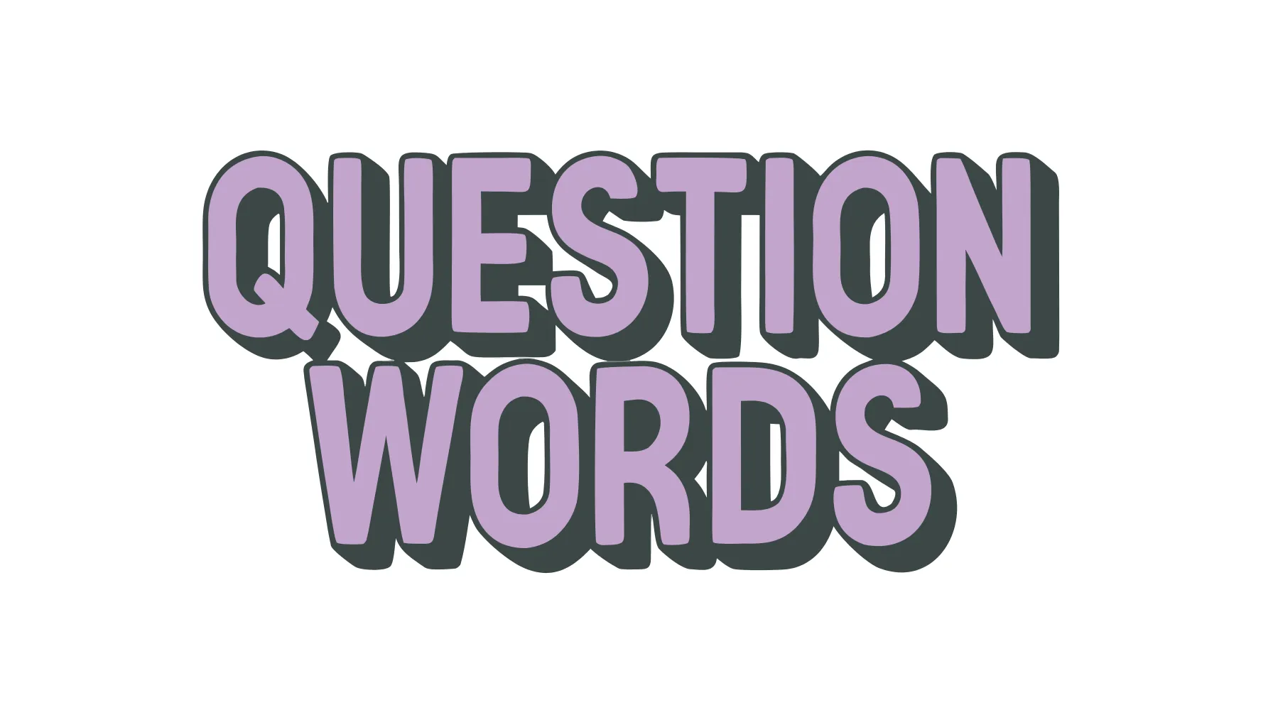 Question words in English