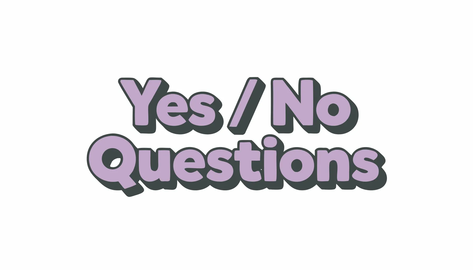 Yes/No questions in English